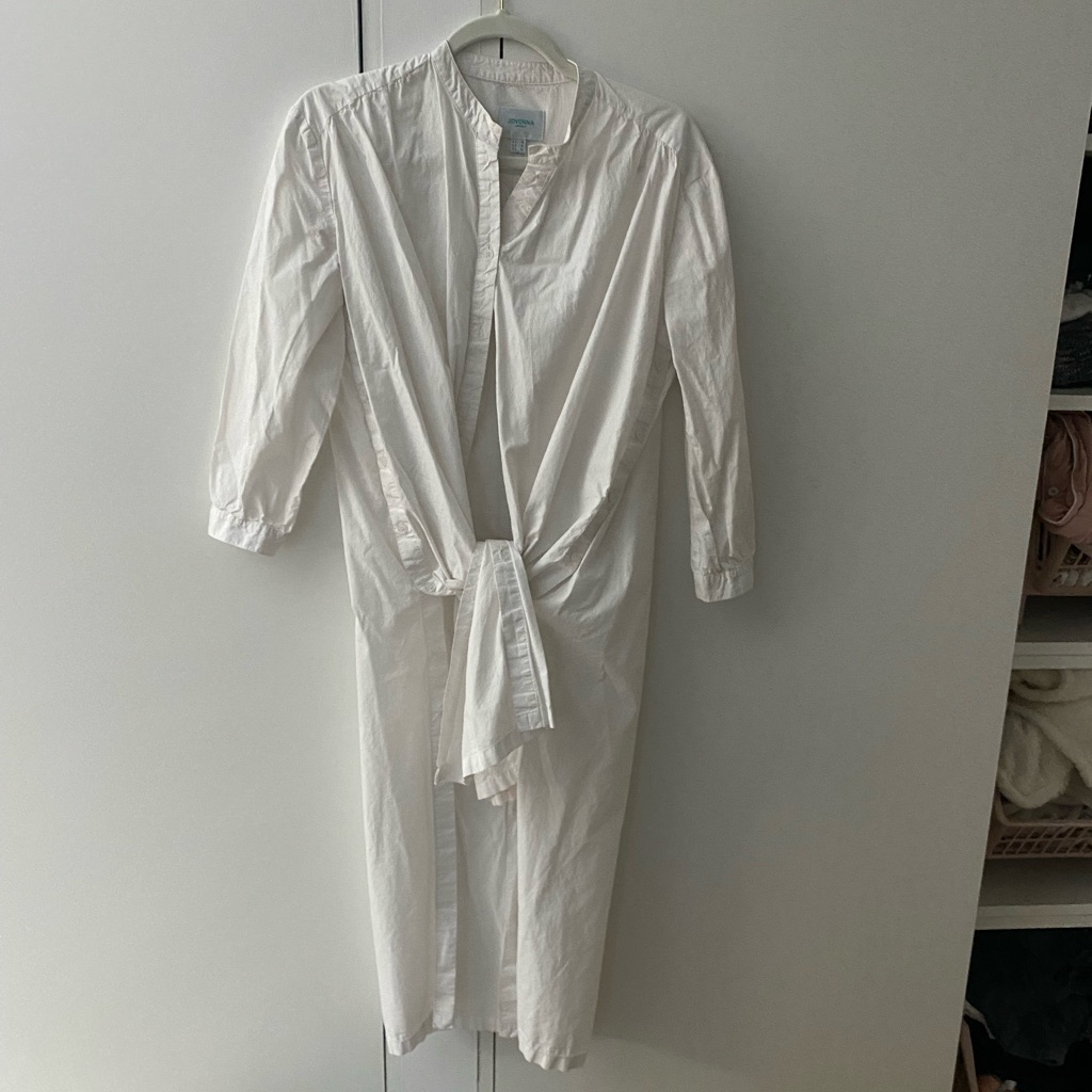 White Split Hem Tunic